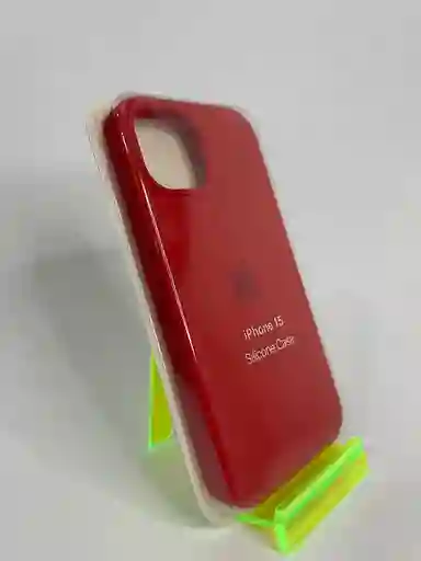 Silicon Case Iphone 15/rojo