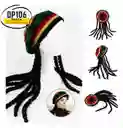 Gorro De Rastas, Boina De Rastas Jamaicana / Peluca Disfraz Halloween