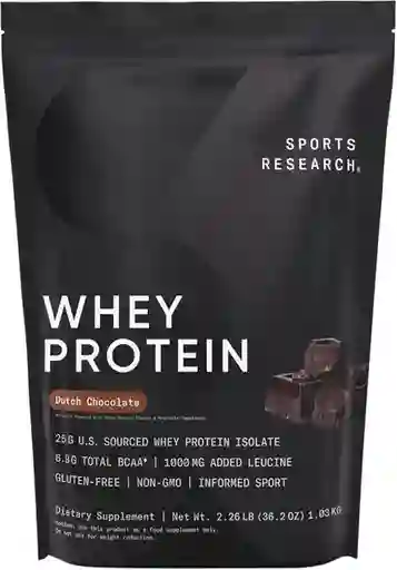Proteina Whey Sports Research Dutch Chocolate 2.26lb