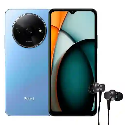 Celular Xiaomi Redmi A3 64gb /3gb Blu + Audífonos Mi In-ear