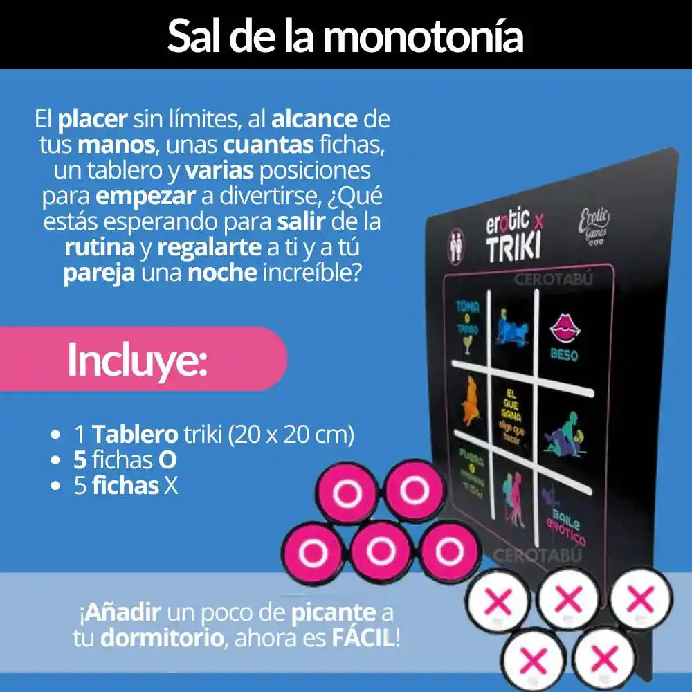 Juego De Mesa Erotico Triki Para Adultos Parejas Hetero