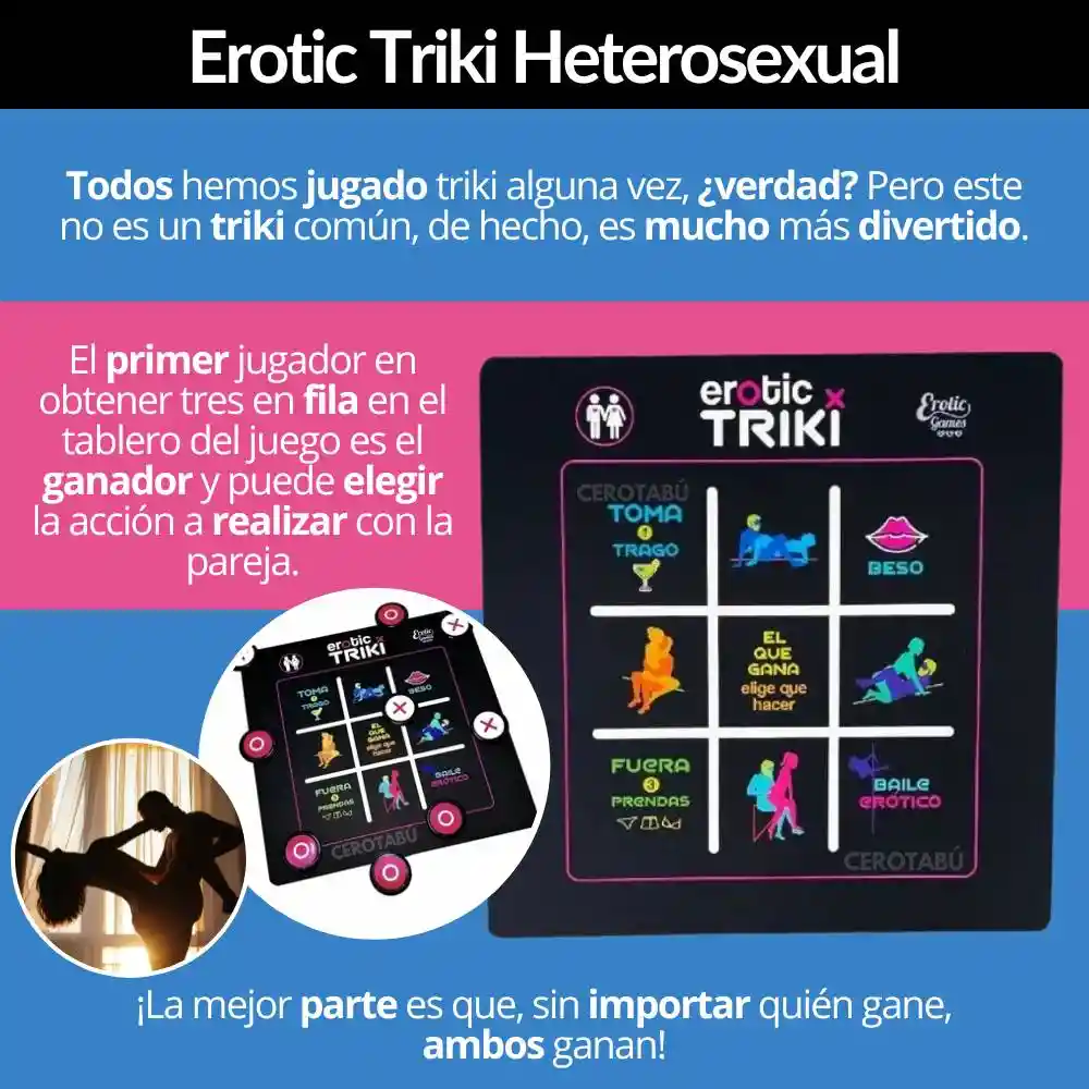 Juego De Mesa Erotico Triki Para Adultos Parejas Hetero