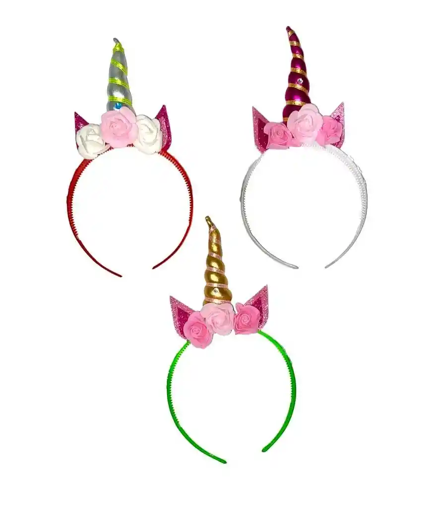 Diadema Balaca Vincha Unicornio X 1 Unds