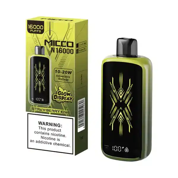 Vape Desechable Micco 16000 Puffs Strawberry Kiwi