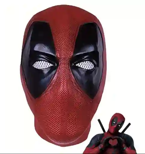 Máscara De Látex De Deadpool Para Adultos, Disfraz De halloween