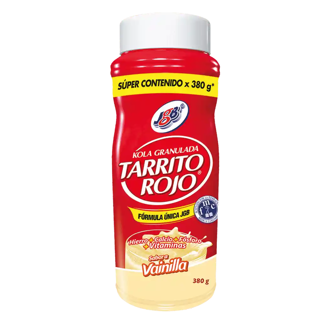 Kola Granulada Tarrito Rojo Vainilla 330 G + 50 G / 380 G