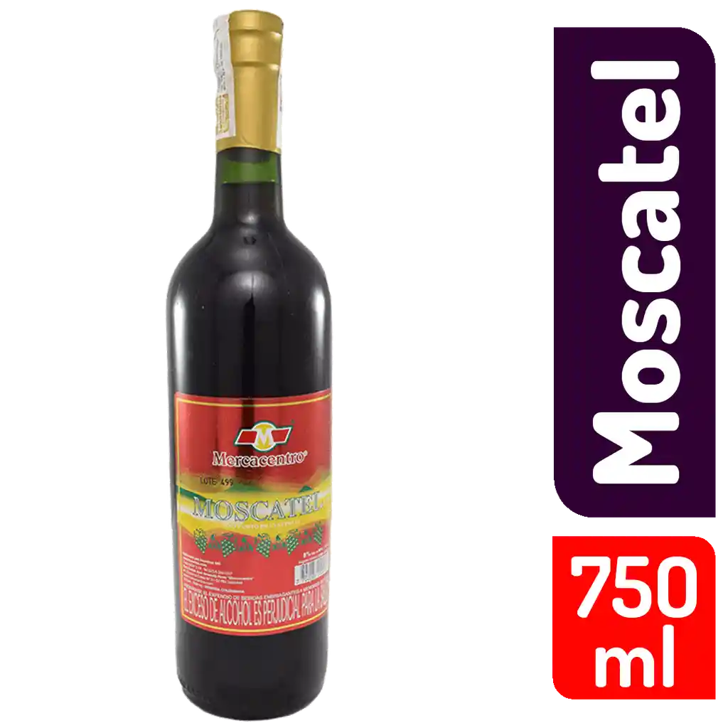 Vino Mercacentro Moscatel 750 Ml
