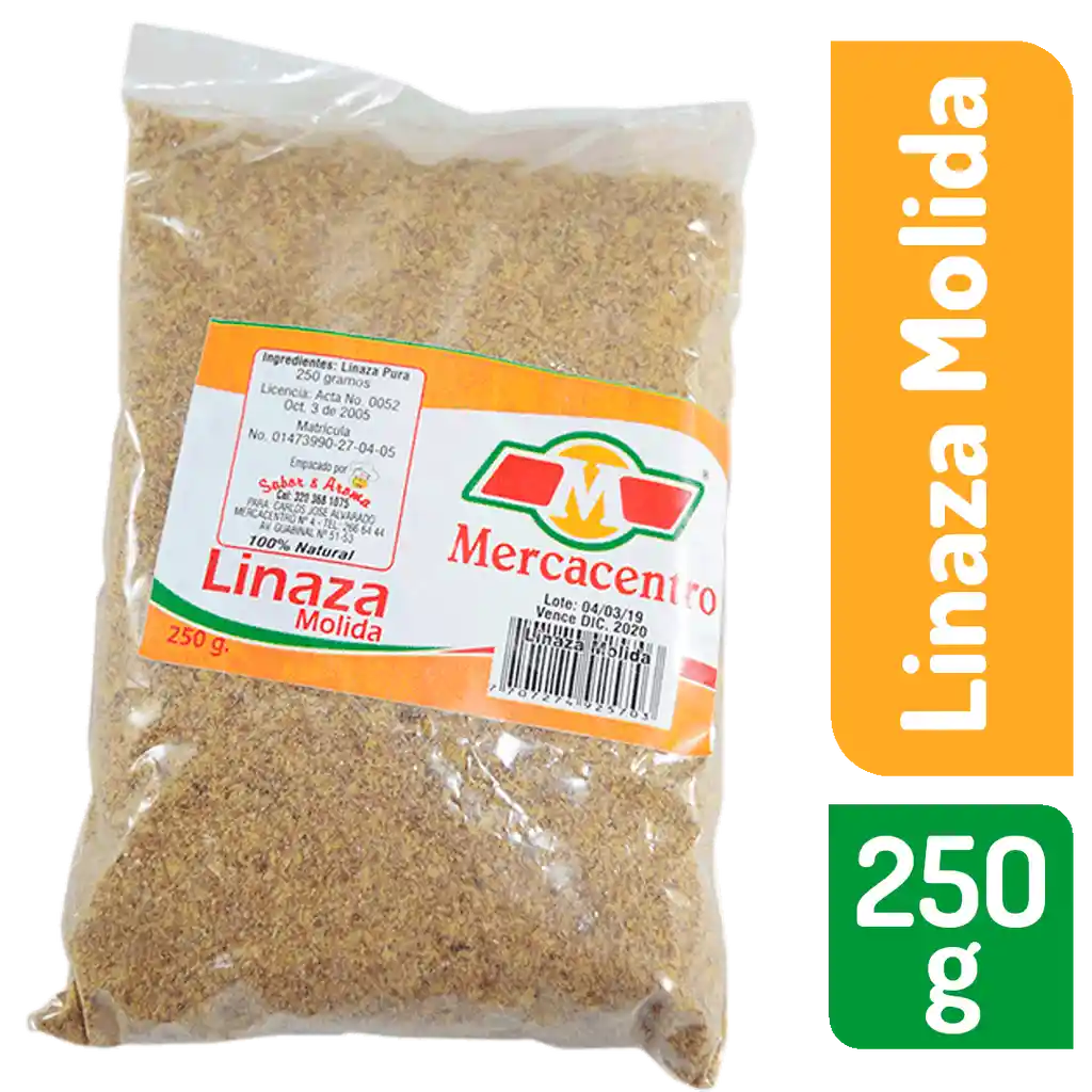 Linaza Mercacentro Molida 250 G