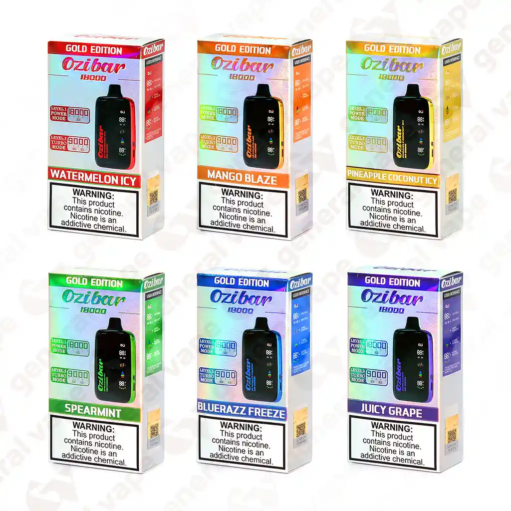 Vape Desechable Ozibar 18000 Puffs Pineapple Coconut Icy