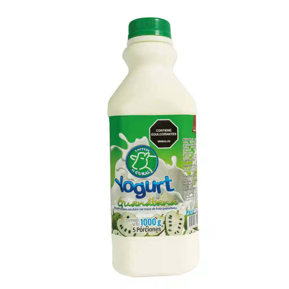 Yogurt El Cural Tarro X 1000 G Guanabana