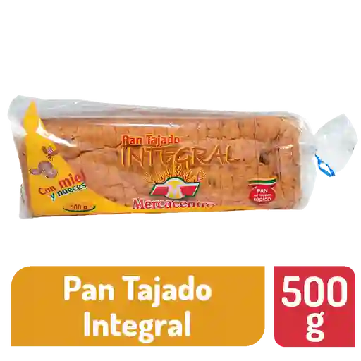 Pan Tajado Mercacentro Miel Y Nuez 500 G