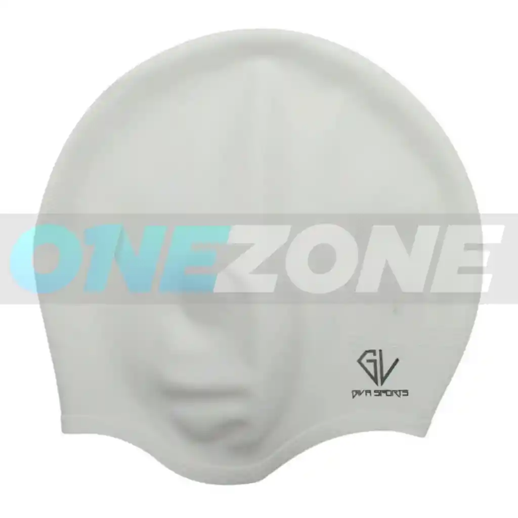 Gorro De Natación Siliconado Gvs-cubre Oídos (unisex) 102231/ Blanco