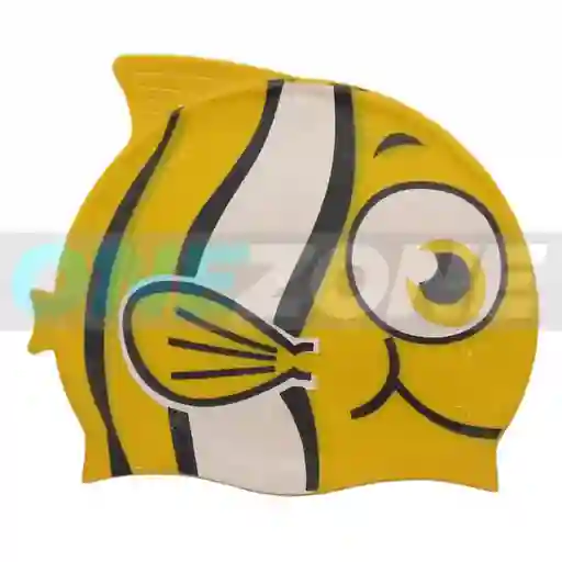 Gorro Natación Silicona Gvs-para Niños Figura Animals 102233/ Pescado-rayas-amarillo