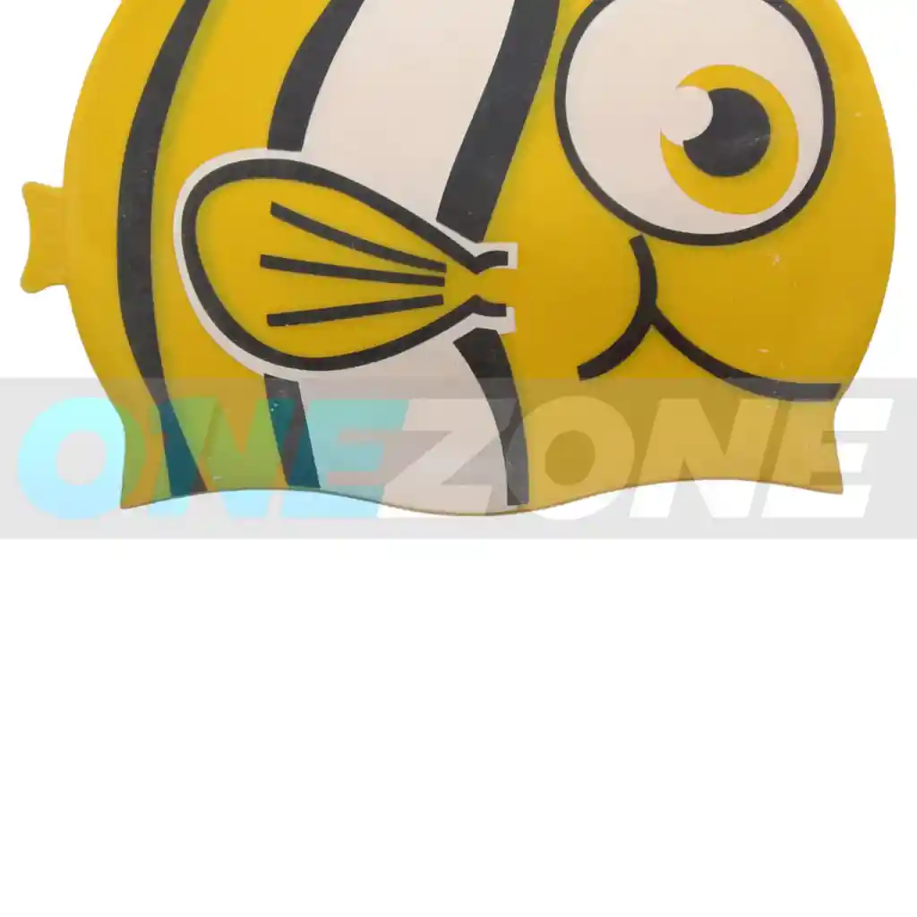 Gorro Natación Silicona Gvs-para Niños Figura Animals 102233/ Pescado-rayas-amarillo