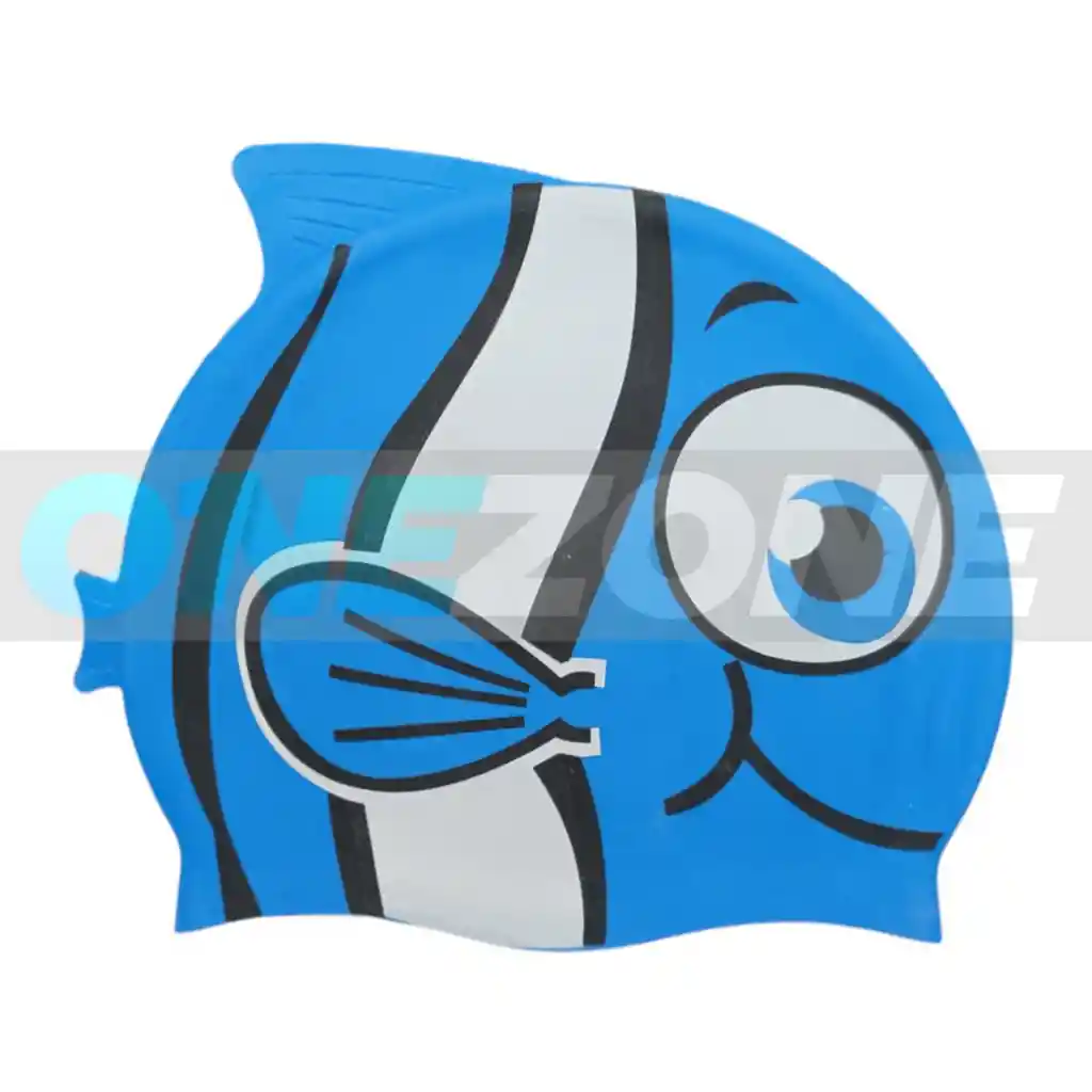 Gorro Natación Silicona Gvs-para Niños Figura Animals 102233/ Pescado-rayas-azul