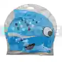 Gorro Natación Silicona Gvs-para Niños Figura Animals 102233/ Pescado-puntos-azul