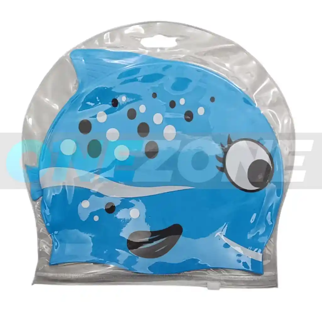 Gorro Natación Silicona Gvs-para Niños Figura Animals 102233/ Pescado-puntos-azul