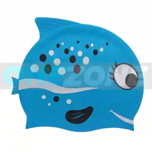 Gorro Natación Silicona Gvs-para Niños Figura Animals 102233/ Pescado-puntos-azul