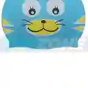 Gorro Natación Silicona Gvs-para Niños Figura Animals 102233/ Gato-azul