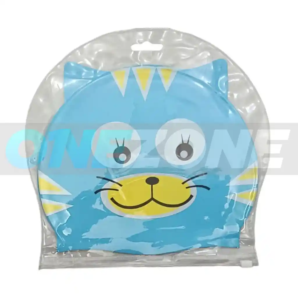 Gorro Natación Silicona Gvs-para Niños Figura Animals 102233/ Gato-azul