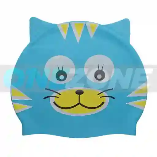 Gorro Natación Silicona Gvs-para Niños Figura Animals 102233/ Gato-azul