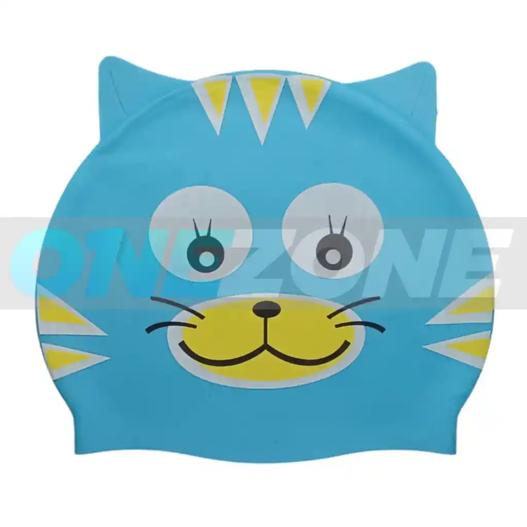 Gorro Natación Silicona Gvs-para Niños Figura Animals 102233/ Gato-azul