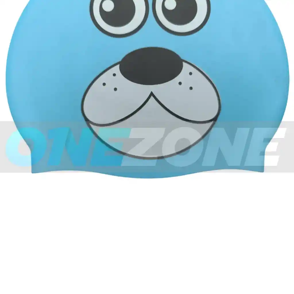 Gorro Natación Silicona Gvs-para Niños Figura Animals 102233/ Oso-azul-claro