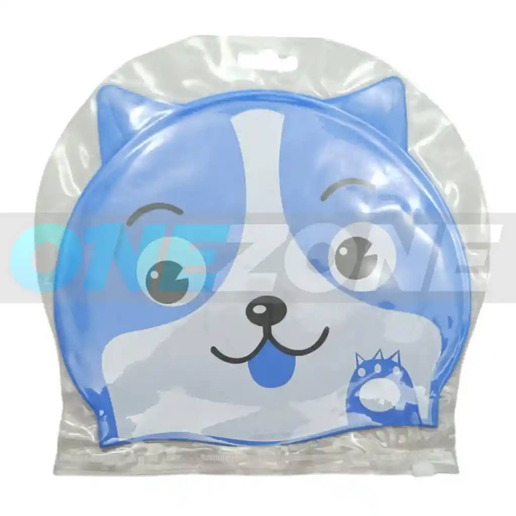 Gorro Natación Silicona Gvs-para Niños Figura Animals 102233/ Perro-azul