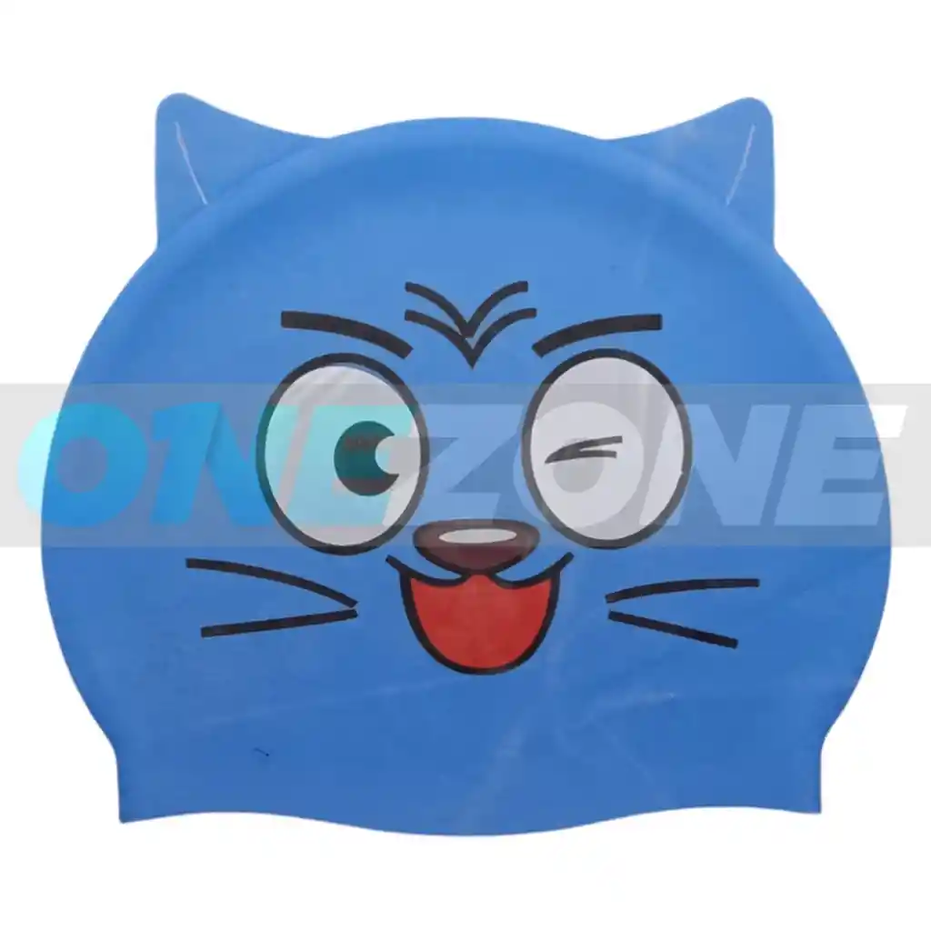 Gorro Natación Silicona Gvs-para Niños Figura Animals 102233/ Gato-azul-rey