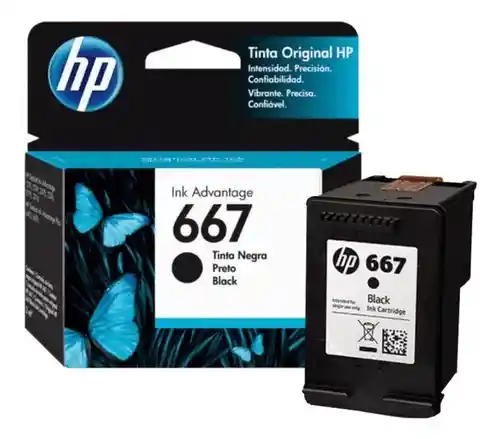 Cartucho Original Hp 667 Negro