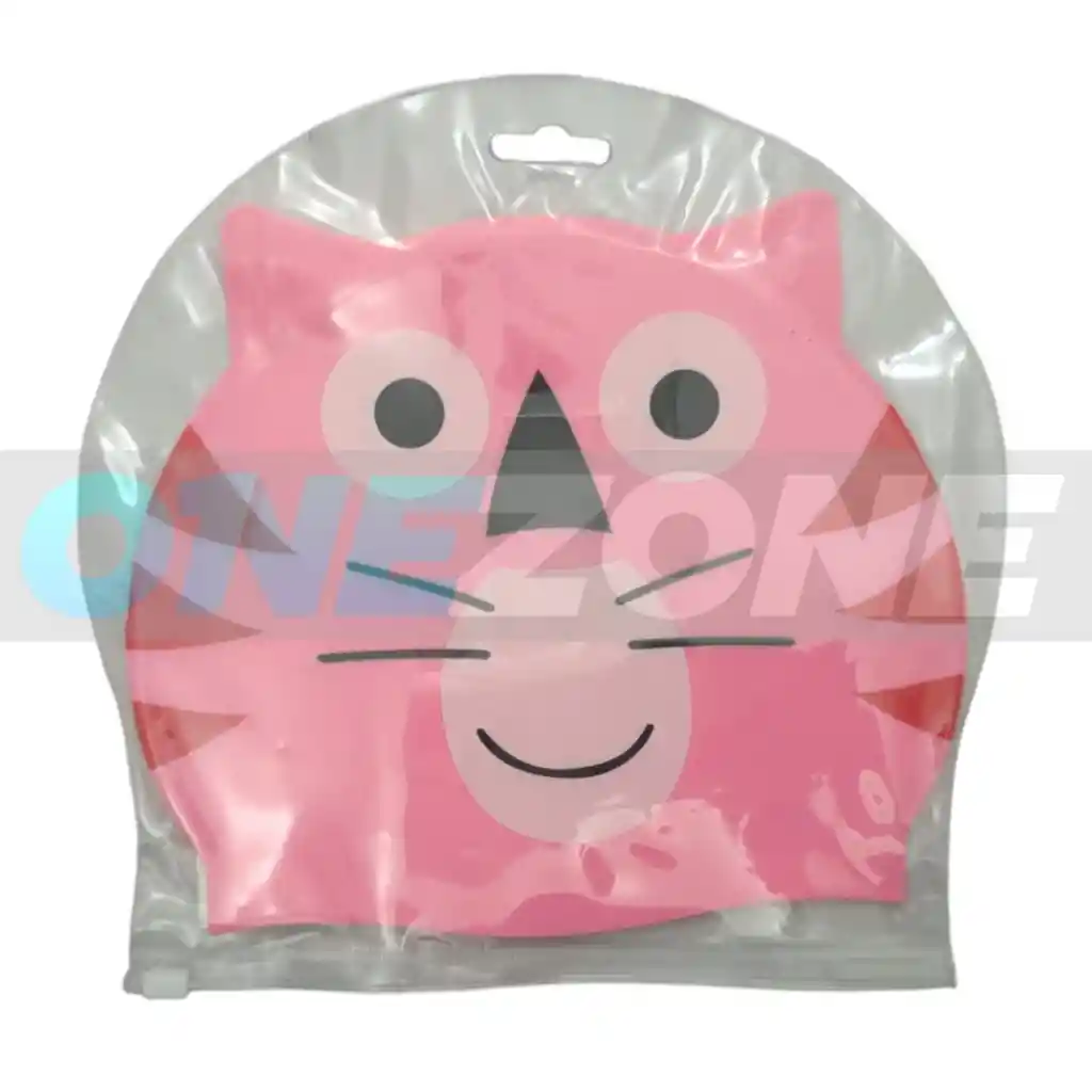 Gorro Natación Silicona Gvs-para Niños Figura Animals 102233/ Tigre-fucsia