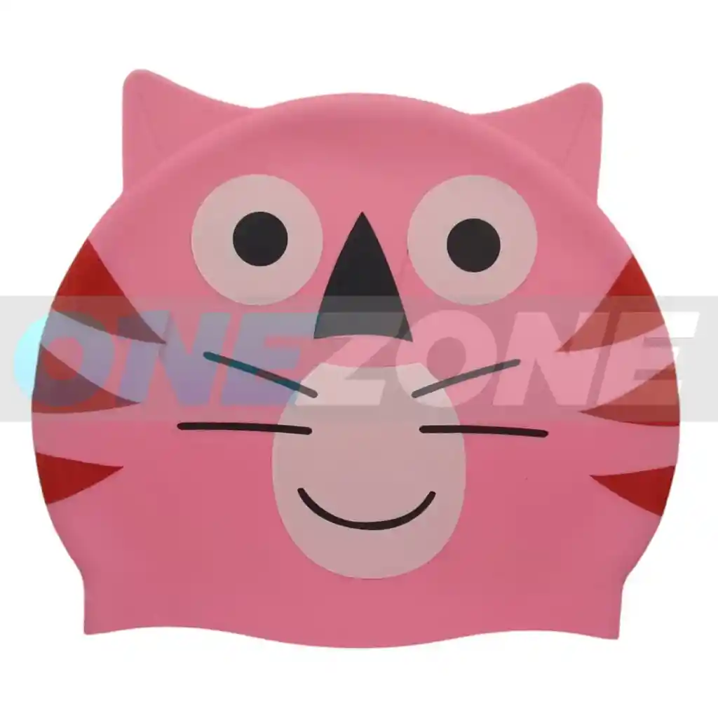 Gorro Natación Silicona Gvs-para Niños Figura Animals 102233/ Tigre-fucsia