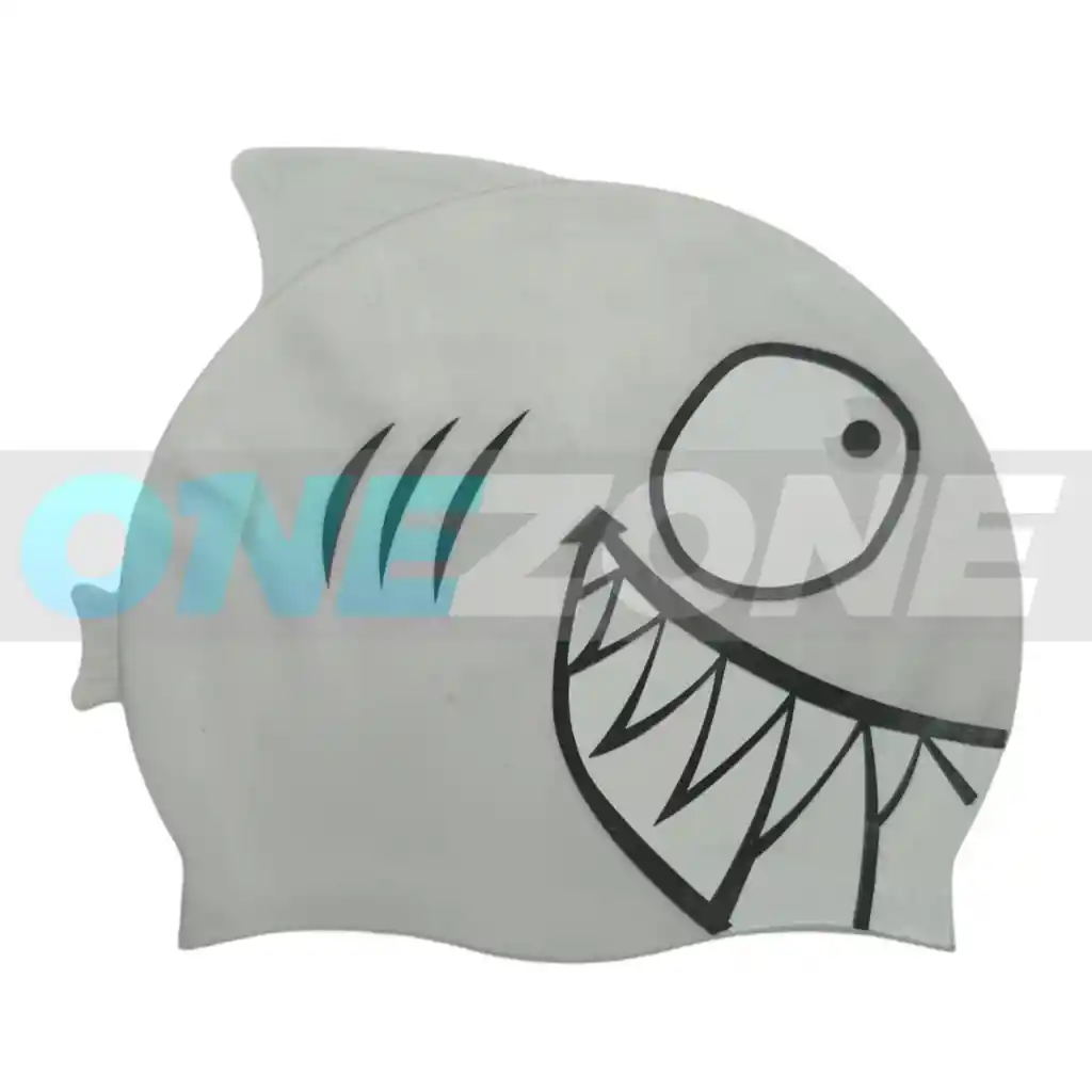 Gorro Natación Silicona Gvs-para Niños Figura Animals 102233/ Tiburón-gris