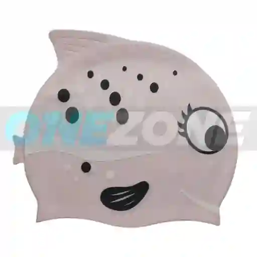 Gorro Natación Silicona Gvs-para Niños Figura Animals 102233/ Pescado-puntos-rosado