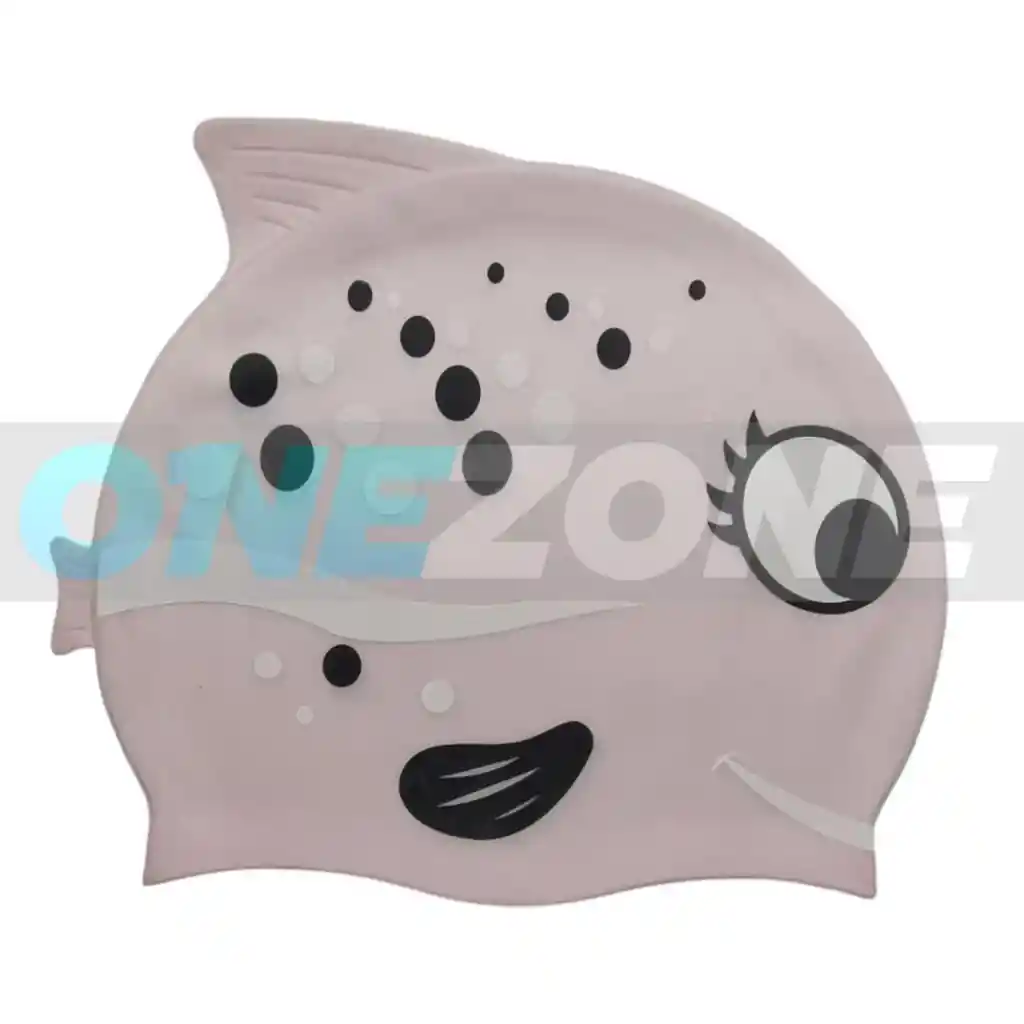 Gorro Natación Silicona Gvs-para Niños Figura Animals 102233/ Pescado-puntos-rosado