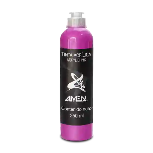 Tinta Acrilica 250 Ml Rosa Makia