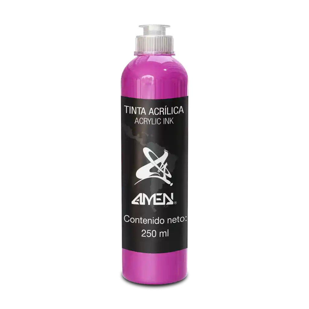 Tinta Acrilica 250 Ml Rosa Makia