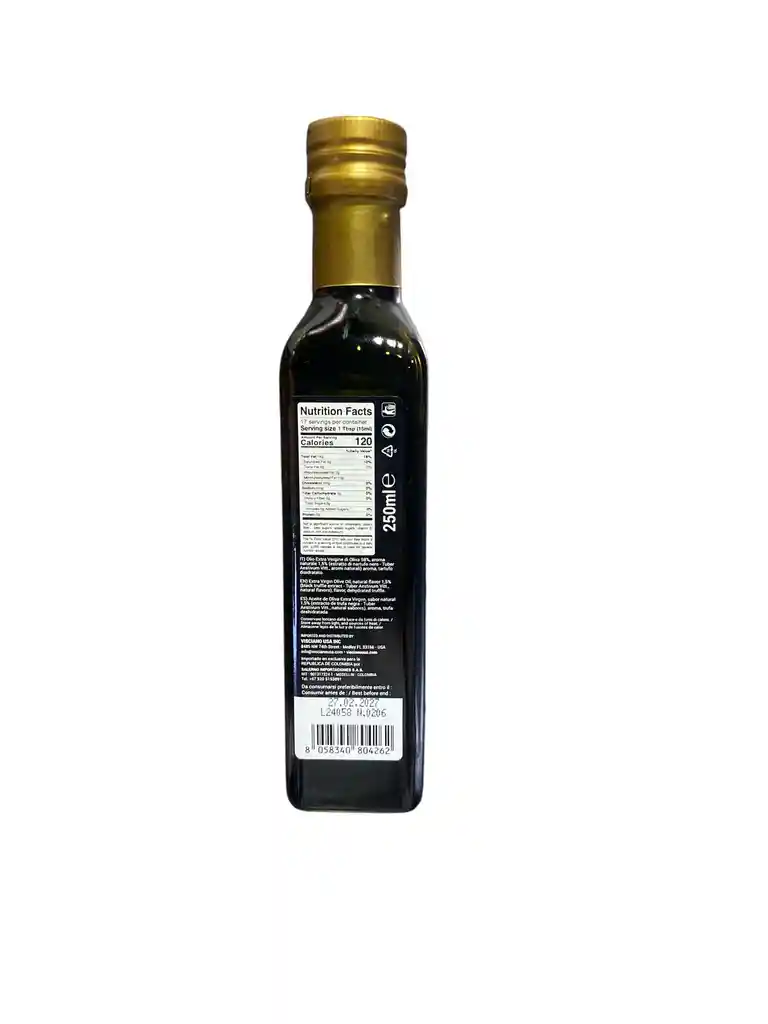 Aceite De Oliva Extra Virgen Con Trufa 250ml