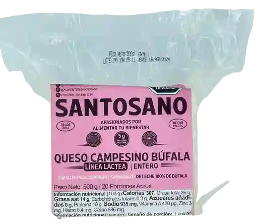 Queso Campesino Bufala Entero 500gr