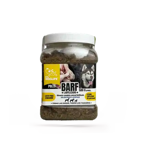 Barf Para Perros Liofilizado Pollo 500 Gr Barf Para Mascotas En Polvo Pollo