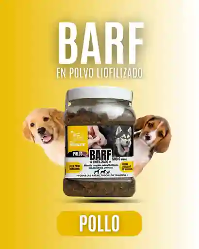 Barf Para Perro De Pollo Liofilizado 500 Gr Dieta Barf Para Mascotas Pollo Barf Dog Life