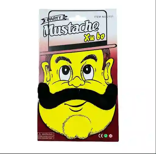 Bigode Adhesivo Artificial Para Fiesta De halloween