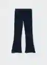 Leggings Flaret Navy Talla 08 Niñas Mango