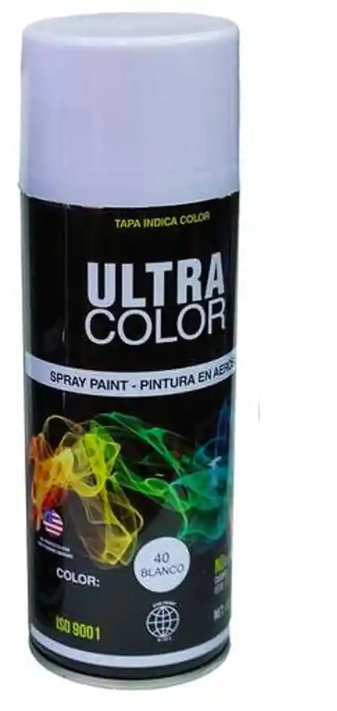 Pintura Spray Aerosol Blanco Matte X400ml Ultra Color