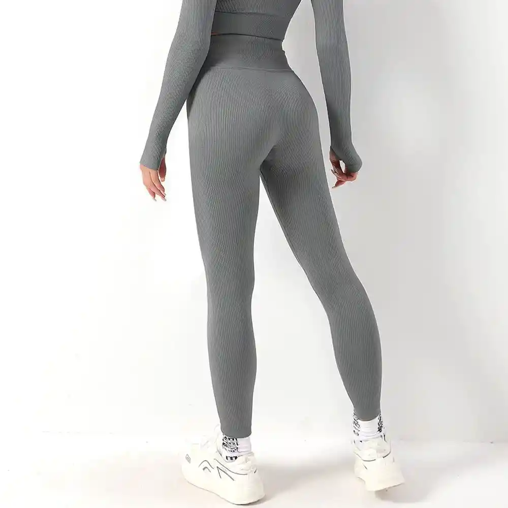 Leggins Malla Yoga Gris