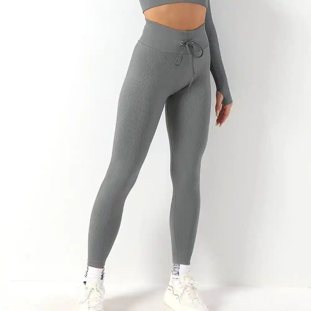 Leggins Malla Yoga Gris