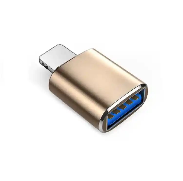 Convertidor Usb 3.0 A Lightning Iphone Ipad 5gbps Lector Memorias -teclados Mouse