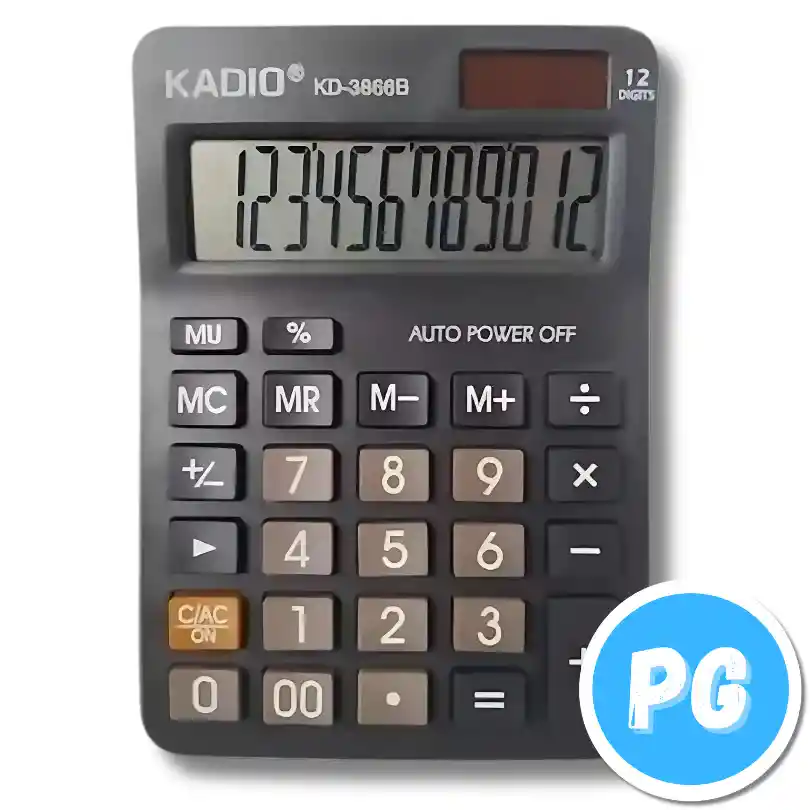 Calculadora Kadio 3866b 12 Digitos Mediana