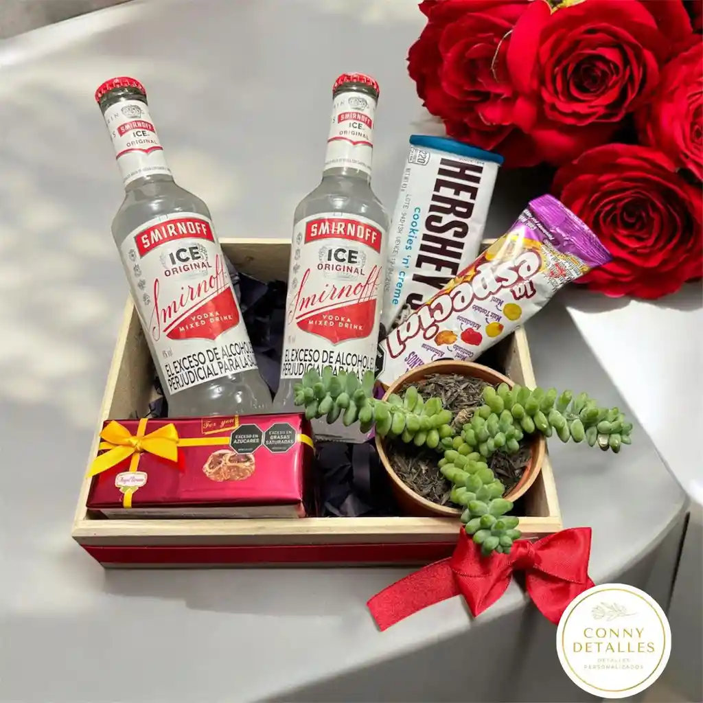 Caja Exclusiva De Smirnoff Y Snacks