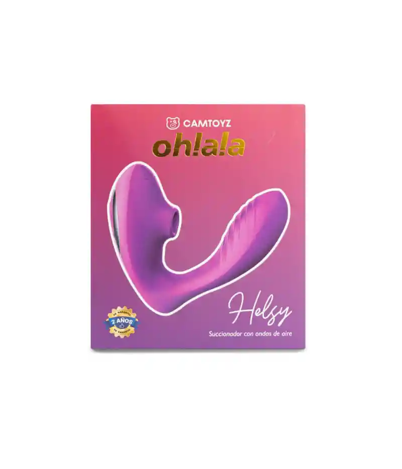 Vibrador Succionador Doble Estimulación Recargable Helsy Ohlala